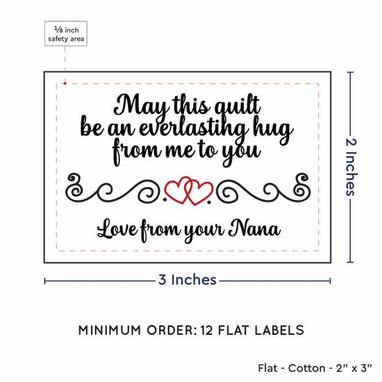 PPLR_HIDDEN_PRODUCT Double Heart Quote (2"x3" Cotton - 12 labels/set)