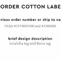 PPLR_HIDDEN_PRODUCT Reorder Previous Label Design - COTTON