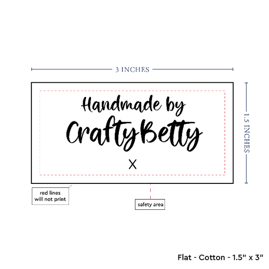 PPLR_HIDDEN_PRODUCT Text Only Medium Large Label (1.5"x3"-Cotton)