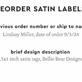 PPLR_HIDDEN_PRODUCT Reorder Previous Label Design - SATIN