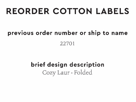 PPLR_HIDDEN_PRODUCT Reorder Previous Label Design - COTTON