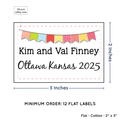 PPLR_HIDDEN_PRODUCT Colorful Banner (2"x3" Cotton - 12 labels/set)