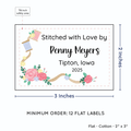 PPLR_HIDDEN_PRODUCT Thread and Flowers (2"x3" Cotton - 12 labels/set)
