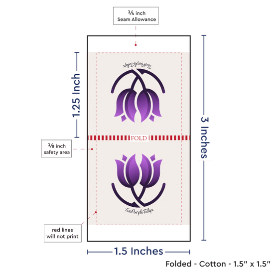 PPLR_HIDDEN_PRODUCT Print Your Logo or Image on FOLDED Cotton Tags