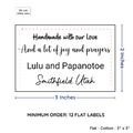PPLR_HIDDEN_PRODUCT Large Text Only Label (2"x3"-Cotton)