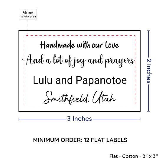 PPLR_HIDDEN_PRODUCT Large Text Only Label (2"x3"-Cotton)