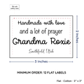 PPLR_HIDDEN_PRODUCT Large Text Only Label (2"x3"-Cotton)
