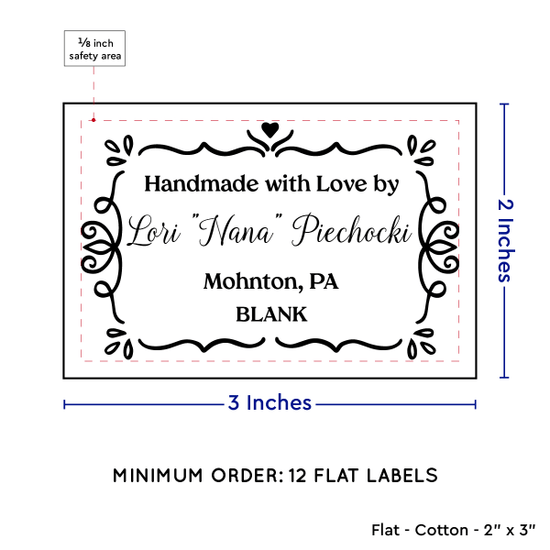 PPLR_HIDDEN_PRODUCT Swirl Accent Border (2"x3" Cotton - 12 labels/set)