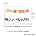 PPLR_HIDDEN_PRODUCT Colorful Banner (2"x3" Cotton - 12 labels/set)