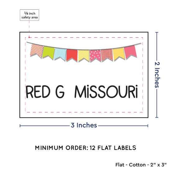 PPLR_HIDDEN_PRODUCT Colorful Banner (2"x3" Cotton - 12 labels/set)