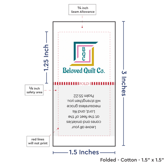 PPLR_HIDDEN_PRODUCT Print Your Logo or Image on FOLDED Cotton Tags