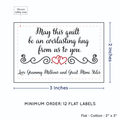 PPLR_HIDDEN_PRODUCT Double Heart Quote (2"x3" Cotton - 12 labels/set)