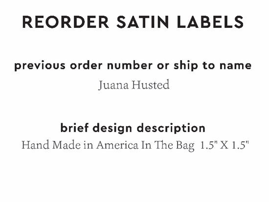 PPLR_HIDDEN_PRODUCT Reorder Previous Label Design - SATIN