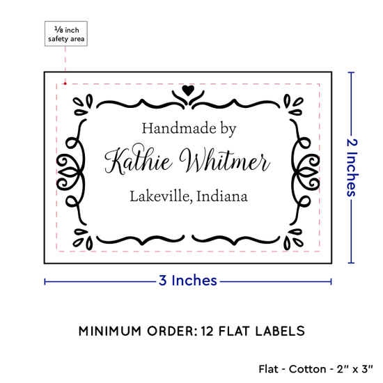 PPLR_HIDDEN_PRODUCT Swirl Accent Border (2"x3" Cotton - 12 labels/set)