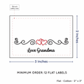 PPLR_HIDDEN_PRODUCT Double Heart Quote (2"x3" Cotton - 12 labels/set)