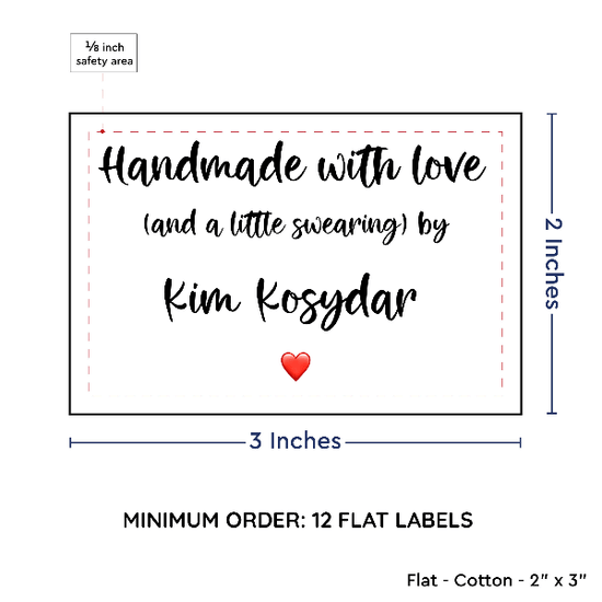 PPLR_HIDDEN_PRODUCT Large Text Only Label (2"x3"-Cotton)