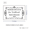 PPLR_HIDDEN_PRODUCT Swirl Accent Border (2"x3" Cotton - 12 labels/set)