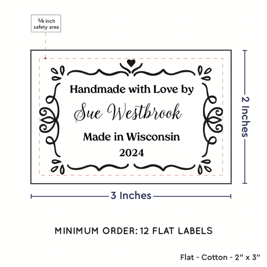 PPLR_HIDDEN_PRODUCT Swirl Accent Border (2"x3" Cotton - 12 labels/set)