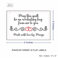 PPLR_HIDDEN_PRODUCT Double Heart Quote (2"x3" Cotton - 12 labels/set)
