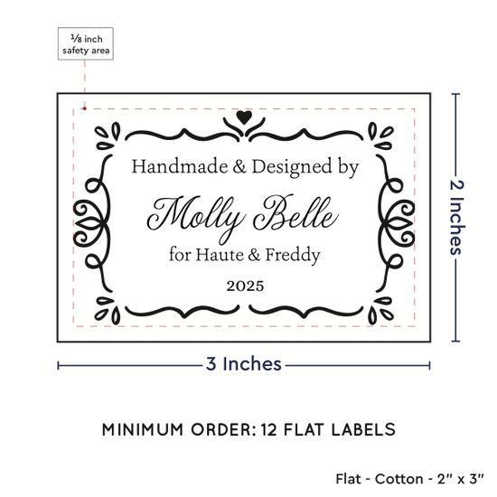PPLR_HIDDEN_PRODUCT Swirl Accent Border (2"x3" Cotton - 12 labels/set)