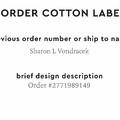 PPLR_HIDDEN_PRODUCT Reorder Previous Label Design - COTTON