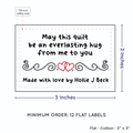 PPLR_HIDDEN_PRODUCT Double Heart Quote (2"x3" Cotton - 12 labels/set)