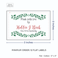 PPLR_HIDDEN_PRODUCT Holly Frame (2"x3" Cotton - 12 labels/set)