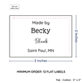 PPLR_HIDDEN_PRODUCT Large Text Only Label (2"x3"-Cotton)