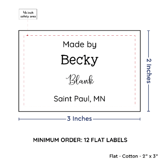 PPLR_HIDDEN_PRODUCT Large Text Only Label (2"x3"-Cotton)