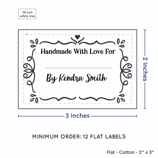 PPLR_HIDDEN_PRODUCT Swirl Accent Border with Fill in Blanks (2"x3" Cotton - 12 labels/set)