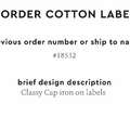 PPLR_HIDDEN_PRODUCT Reorder Previous Label Design - COTTON