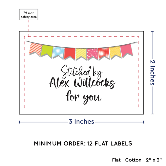 PPLR_HIDDEN_PRODUCT Colorful Banner (2"x3" Cotton - 12 labels/set)
