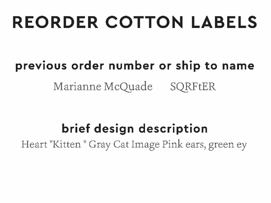 PPLR_HIDDEN_PRODUCT Reorder Previous Label Design - COTTON