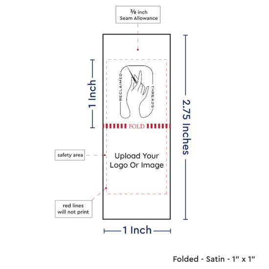 PPLR_HIDDEN_PRODUCT Print Your Logo/Image on Satin Tags (1" wide - Satin)