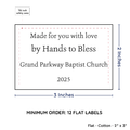 PPLR_HIDDEN_PRODUCT Large Text Only Label (2"x3"-Cotton)