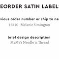 PPLR_HIDDEN_PRODUCT Reorder Previous Label Design - SATIN