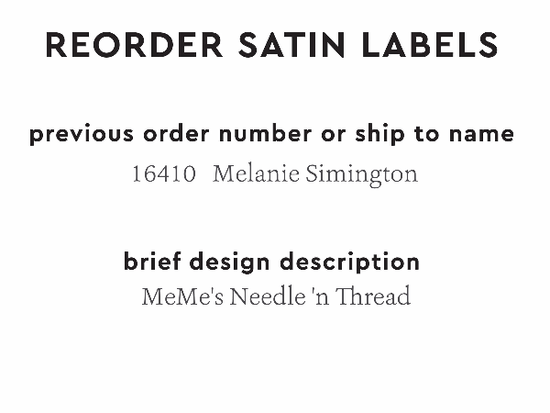 PPLR_HIDDEN_PRODUCT Reorder Previous Label Design - SATIN