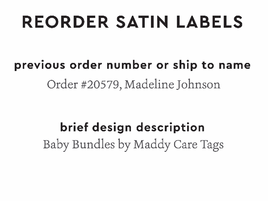 PPLR_HIDDEN_PRODUCT Reorder Previous Label Design - SATIN