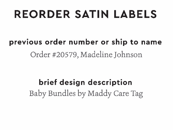 PPLR_HIDDEN_PRODUCT Reorder Previous Label Design - SATIN