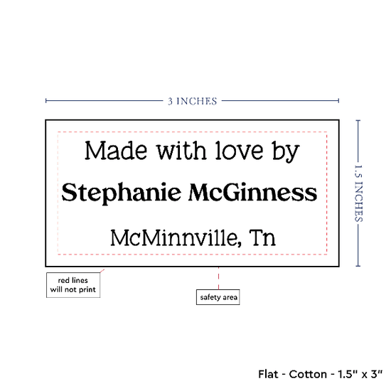 PPLR_HIDDEN_PRODUCT Text Only Medium Large Label (1.5"x3"-Cotton)