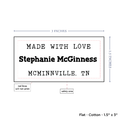 PPLR_HIDDEN_PRODUCT Text Only Medium Large Label (1.5"x3"-Cotton)