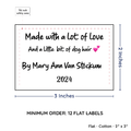 PPLR_HIDDEN_PRODUCT Large Text Only Label (2"x3"-Cotton)
