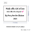 PPLR_HIDDEN_PRODUCT Large Text Only Label (2"x3"-Cotton)