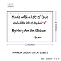 PPLR_HIDDEN_PRODUCT Large Text Only Label (2"x3"-Cotton)