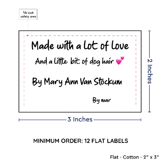 PPLR_HIDDEN_PRODUCT Large Text Only Label (2"x3"-Cotton)