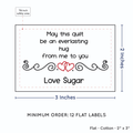 PPLR_HIDDEN_PRODUCT Double Heart Quote (2"x3" Cotton - 12 labels/set)