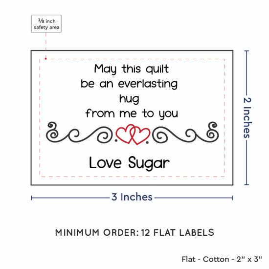 PPLR_HIDDEN_PRODUCT Double Heart Quote (2"x3" Cotton - 12 labels/set)