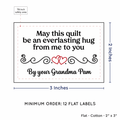 PPLR_HIDDEN_PRODUCT Double Heart Quote (2"x3" Cotton - 12 labels/set)