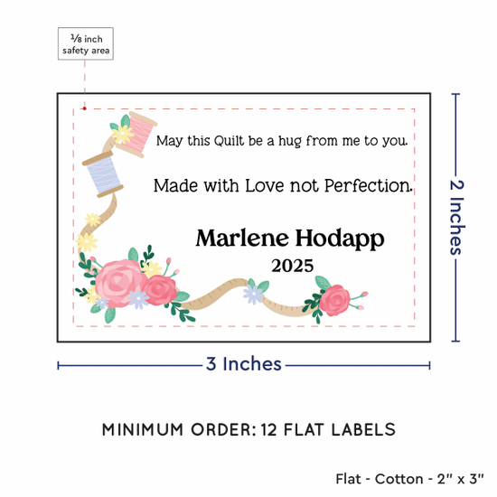 PPLR_HIDDEN_PRODUCT Thread and Flowers (2"x3" Cotton - 12 labels/set)