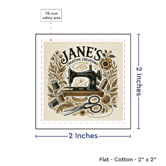 PPLR_HIDDEN_PRODUCT Print your Logo or Image on FLAT Cotton Tags